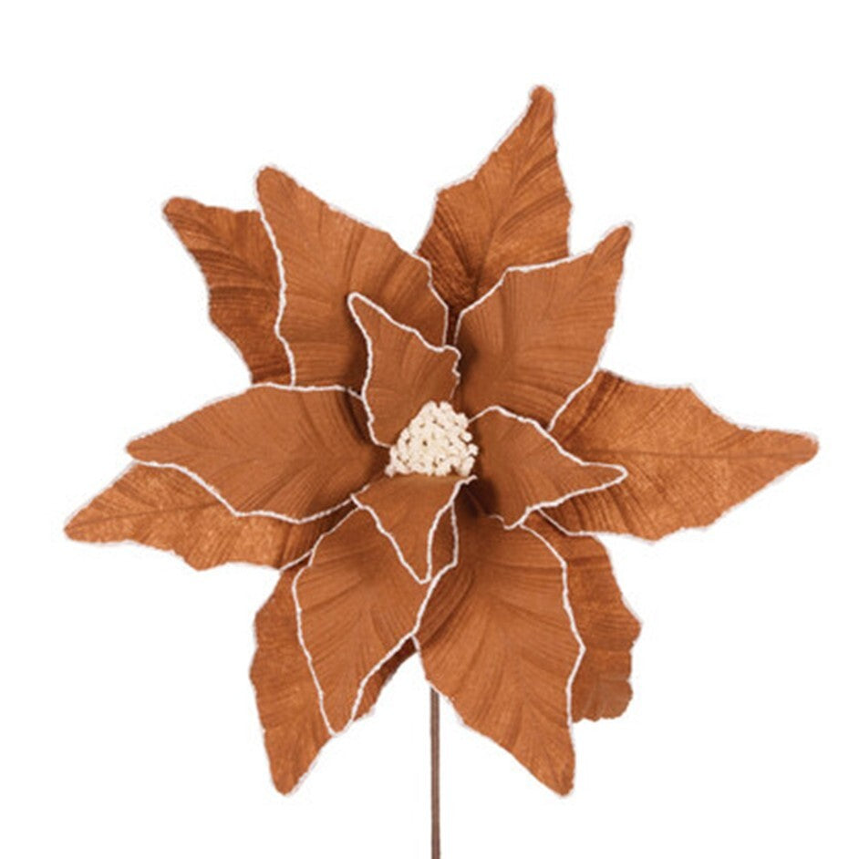 Gingerbread poinsettia flower
