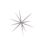 Silver spiky metallic starburst ornament small