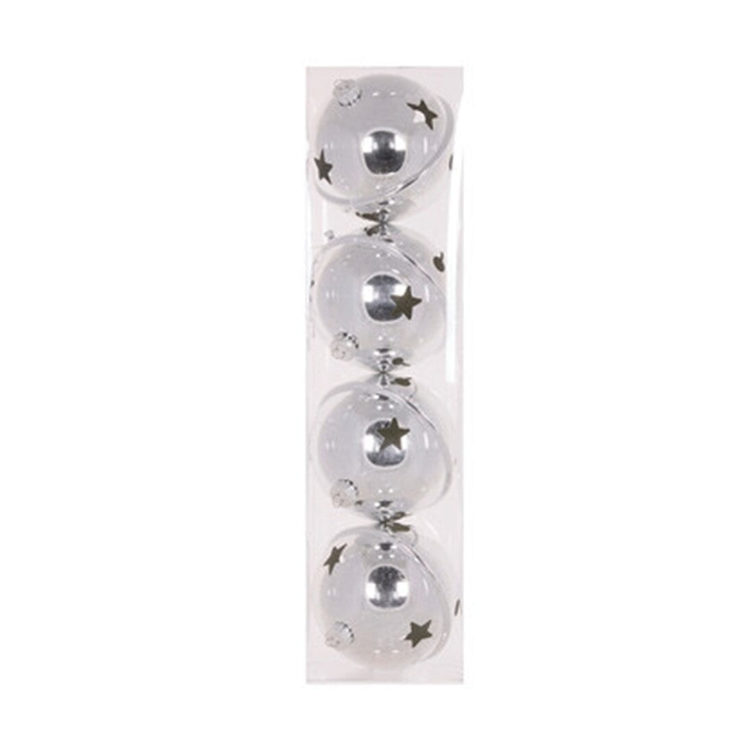 Pack of 4 silver bells