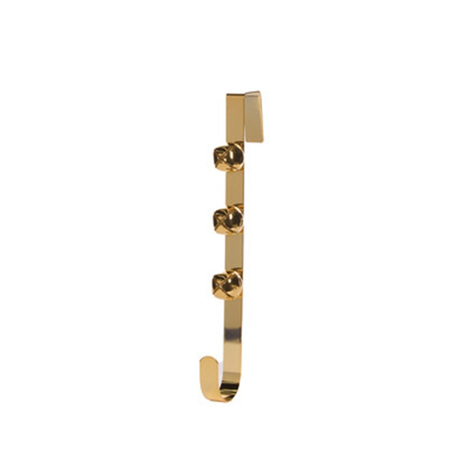 Gold wreath hanger with three bells