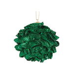Green ruffle bauble