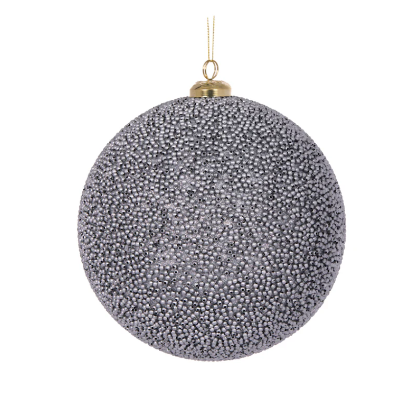 Silver caviar bauble