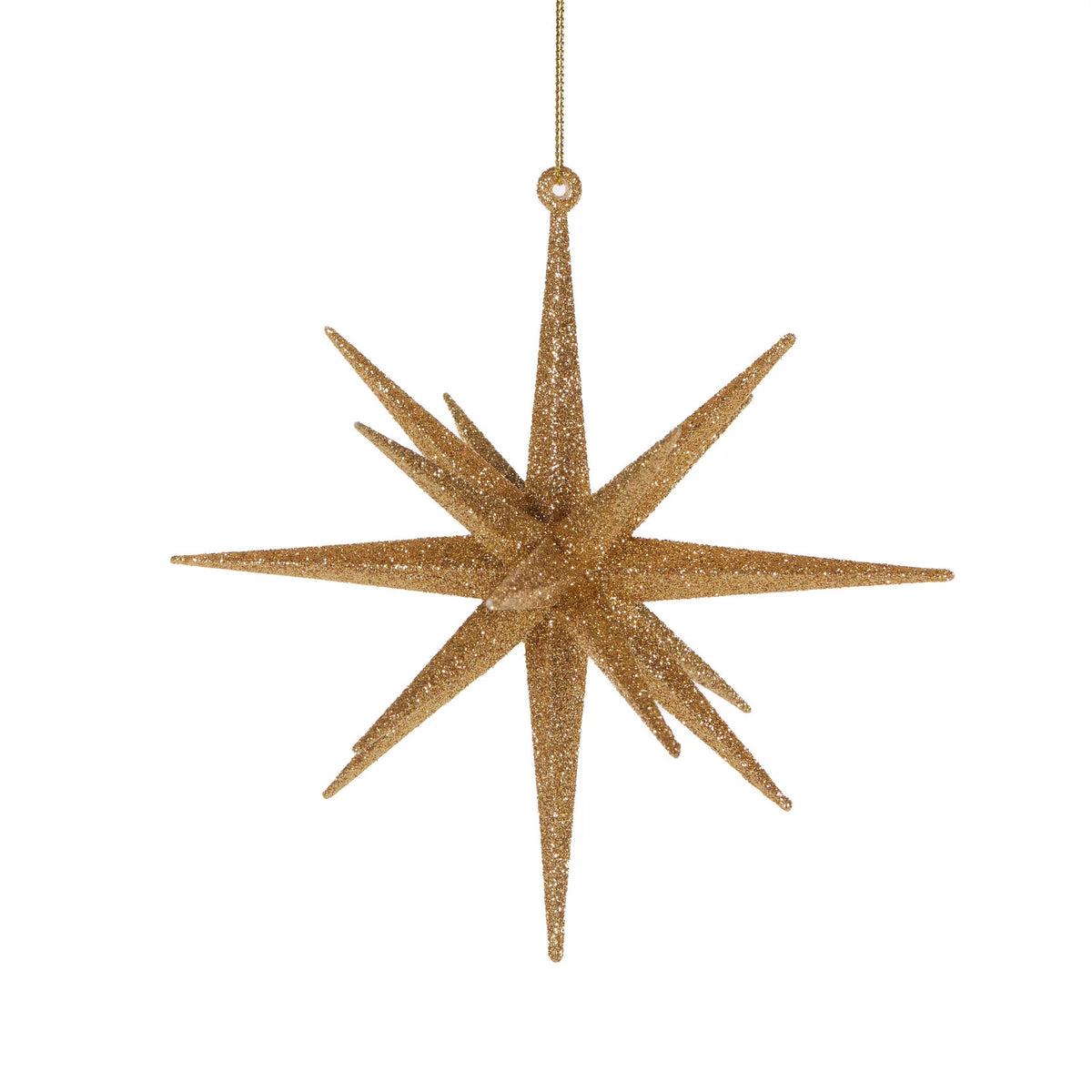 Gold Orbit Star Hanging 15cm