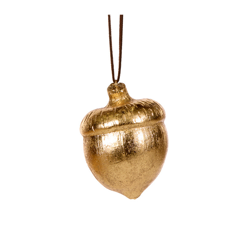 Acorn Hanging Golden 10cm
