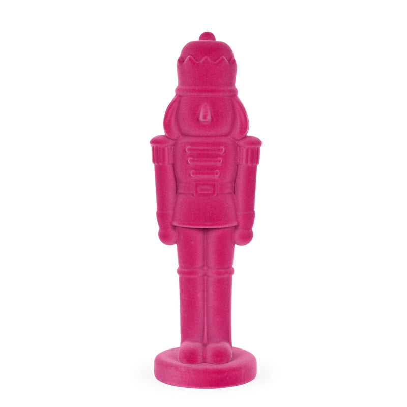 Nutcracker Flocked Magenta 52cm