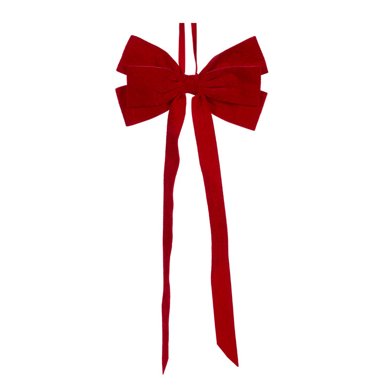 Bow Red Longtail Hanging
