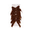 Bows Set of 10 Velvet Brown  5cm