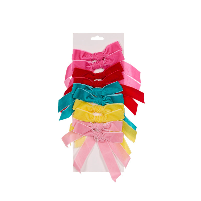 Bows Set of 10 Velvet Bright  5cm
