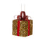 Present Glitter Box Red and Gold 6cm