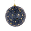 Bauble Gold Star Midnight Blue 10cm