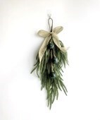 Hanging Real Touch Bell and Bow 60cm