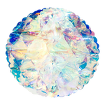 Bauble Honeycombed Iridescent Clear 200mm - Christmas Decorations Brisbane