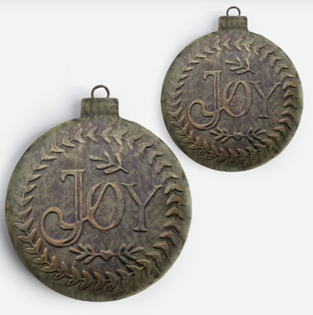 Antique 'Joy' Ornament 15cm
