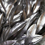 Wreath Matte Silver Leaves 50cm - Christmas Decorations Brisbane