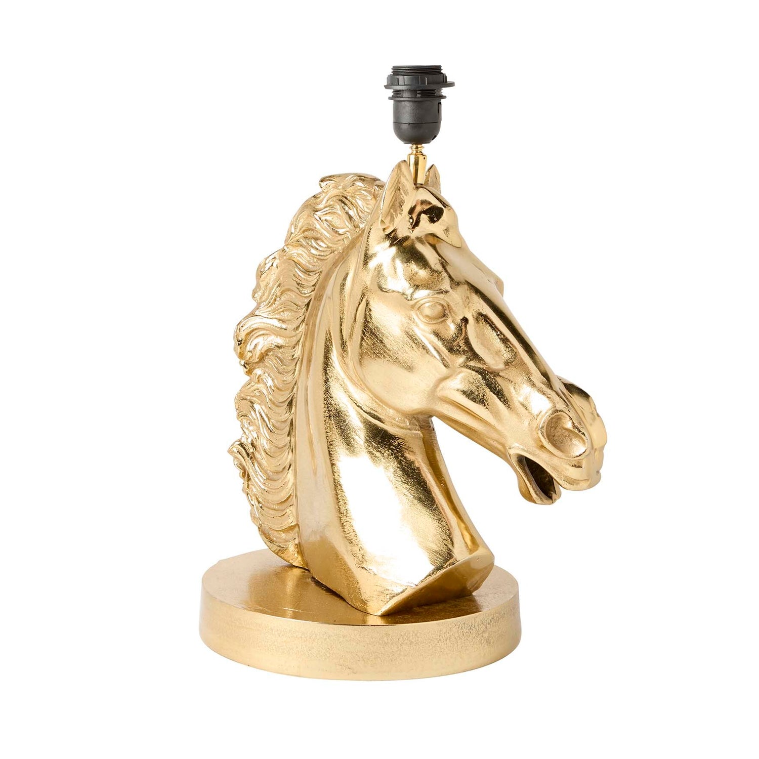 Horse Head Gold Table Lamp 38cm