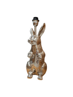 Rabbit Chrome Table Lamp 47cm - Christmas Decorations Brisbane