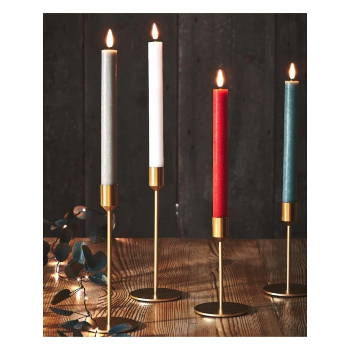 LED Chandelier Candles Set of 2 White