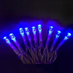 Lights Battery-Operated Clear Cable Blue Colour 5m - Christmas Decorations Brisbane