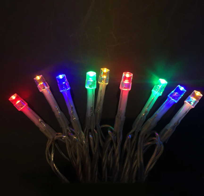Lights Battery-Operated Clear Cable Multicolour 5m