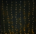 Curtain LED Light Warm White Connectable 2m - Christmas Decorations Brisbane