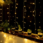 Curtain LED Light Warm White Connectable 2m - Christmas Decorations Brisbane