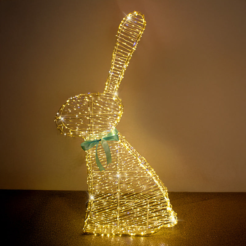LED Light Up Bunny Head Down - Christmas Decorations Brisbane