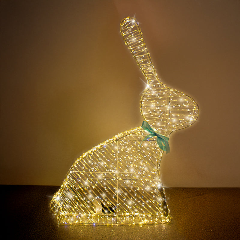 LED Light Up Bunny Head Up - Christmas Decorations Brisbane