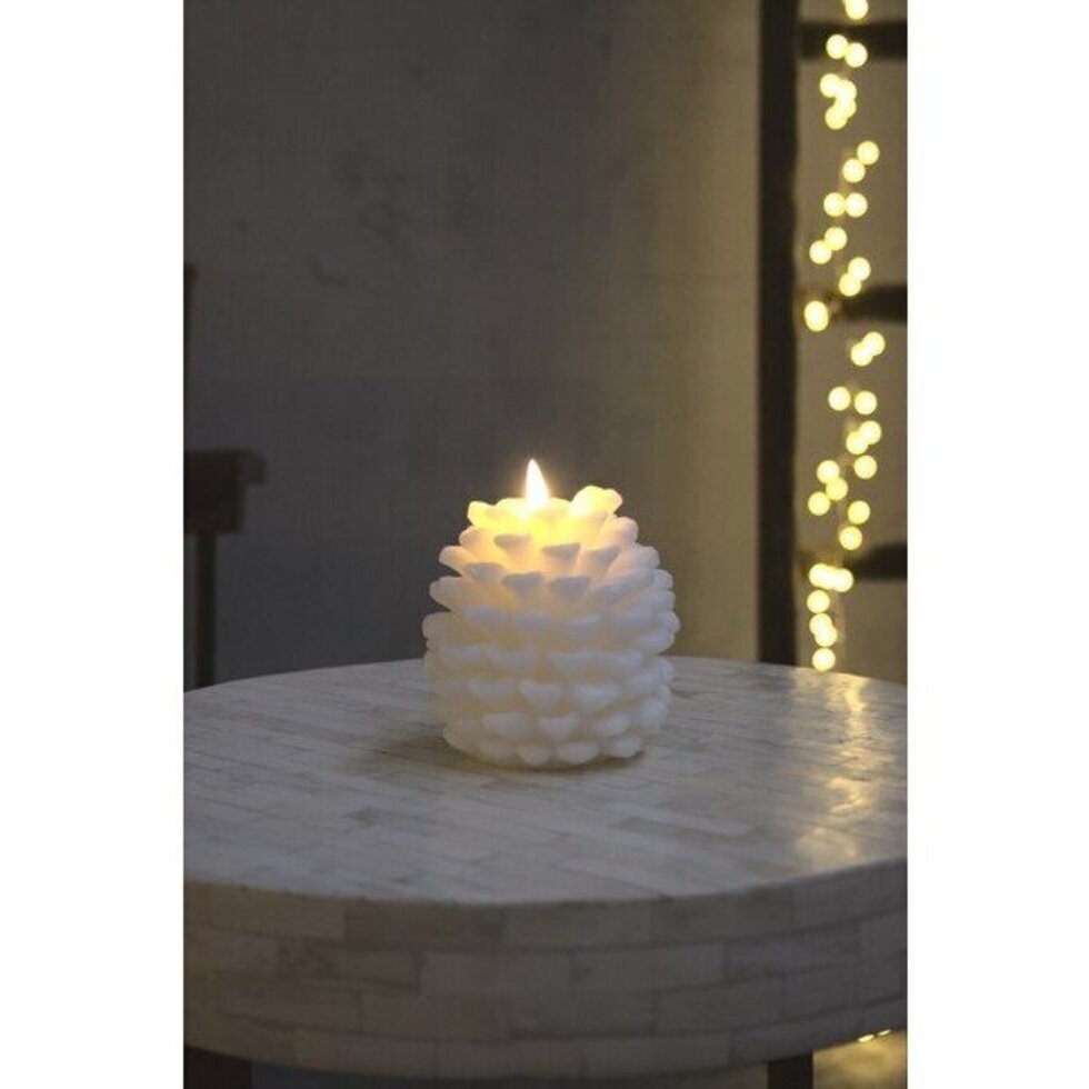 Pinecone Candle Gold 12cm