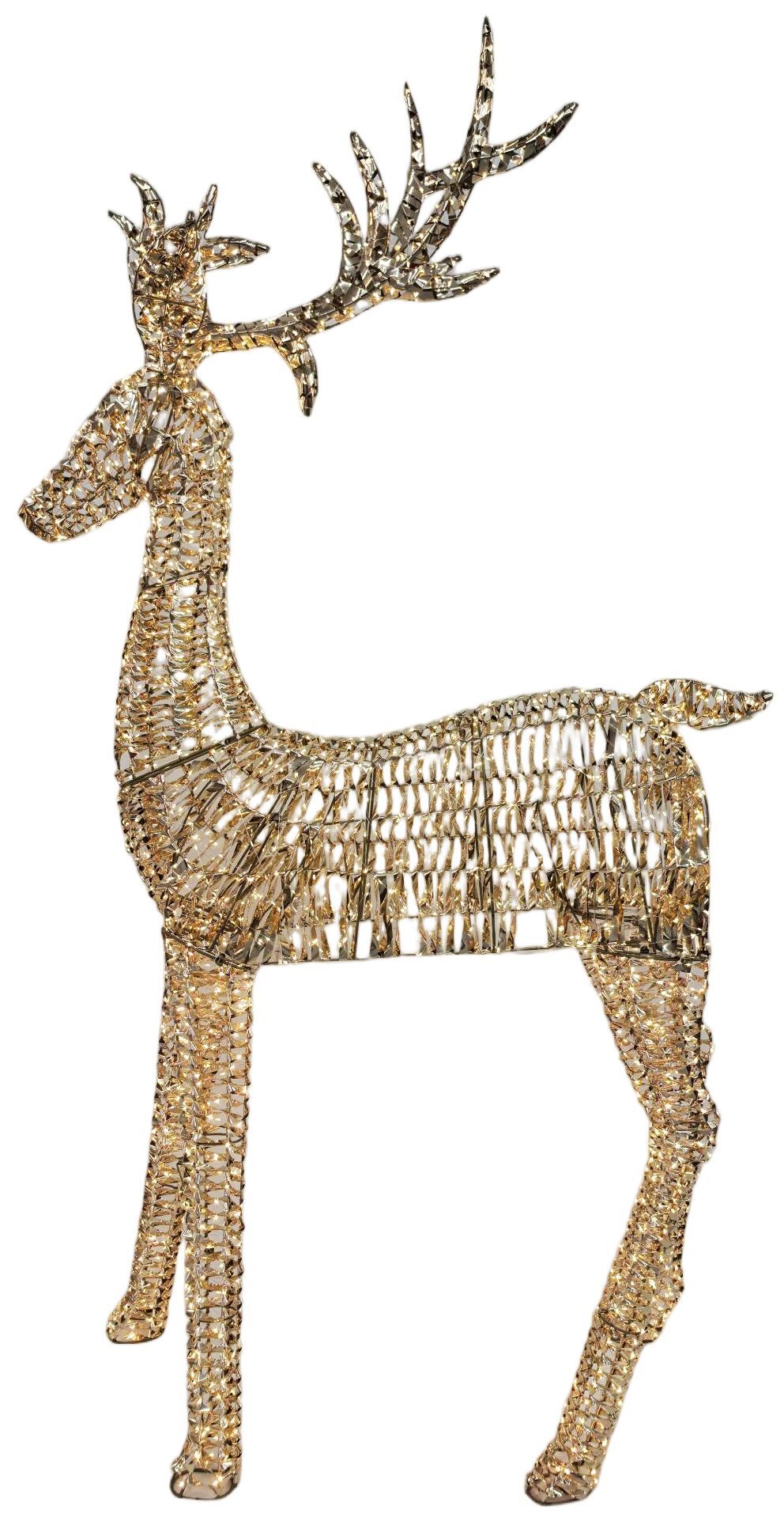 Light Up Reindeer Gold 1140 LED 160cm