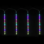 Lights RGB Icicle 8 Tubes 42cm - Christmas Decorations Brisbane