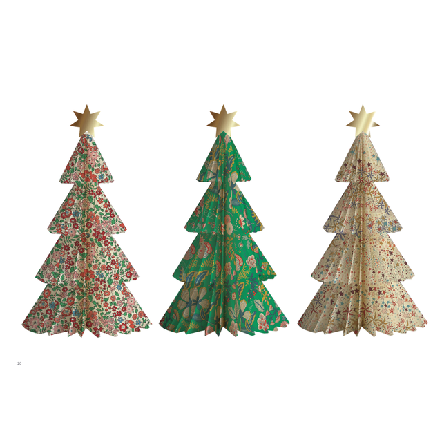 Paper Trees  (Pack of 3 in 3 designs)