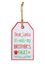 Metal Hanging Sign (Brother) 50cm - Christmas Decorations Brisbane