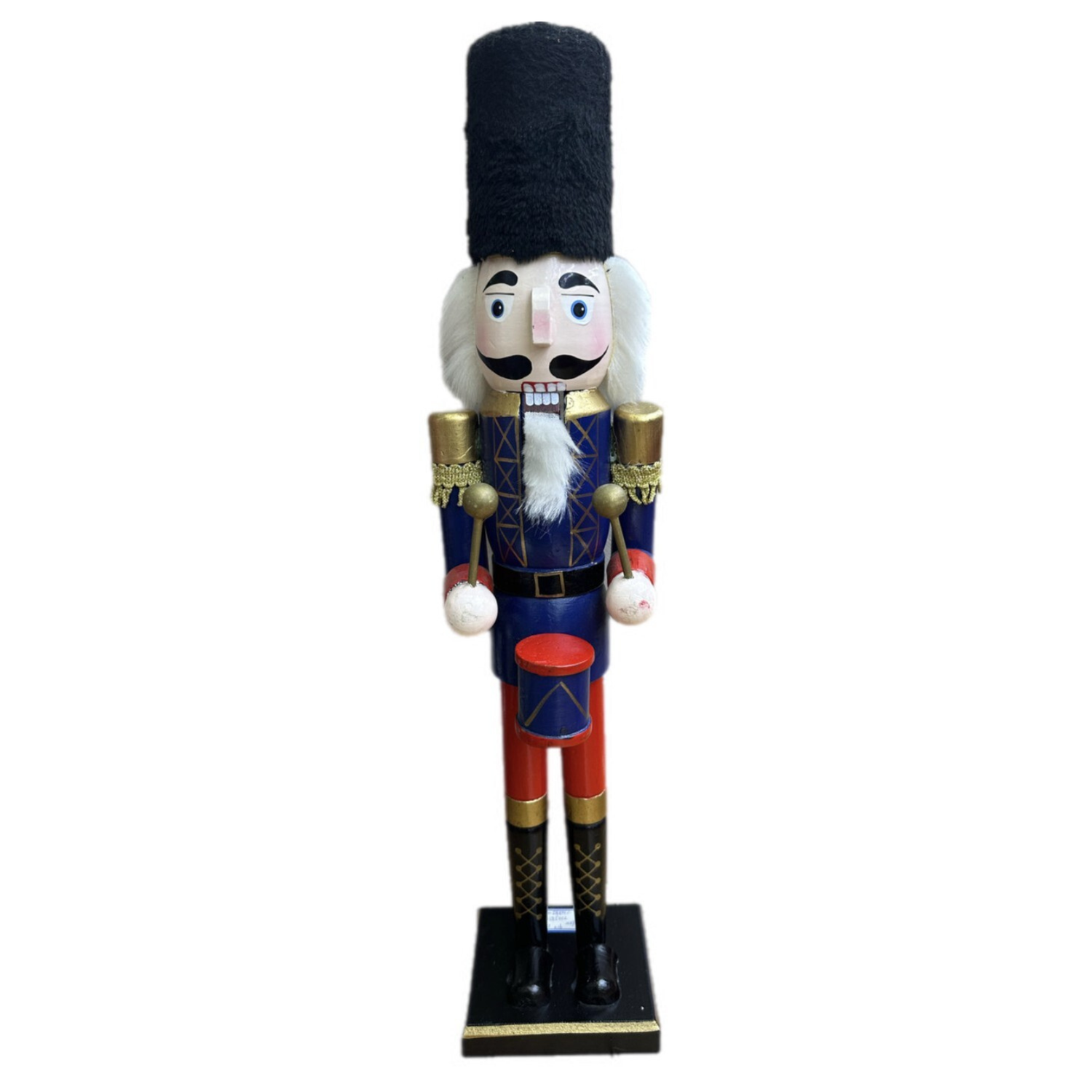Nutcracker Blue/Red with Drum 60cm