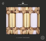 Golden Celebration Crackers 6 Pack - Christmas Decorations Brisbane