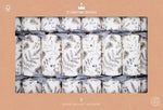 Botanical Silver Celebration Crackers 8 Pack - Christmas Decorations Brisbane