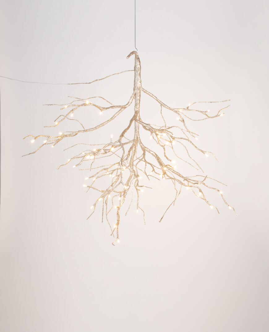 Spruce Branch Chandelier Champagne 90cm