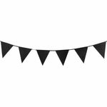 Glitter Bunting Black 3mx18cm - Christmas Decorations Brisbane