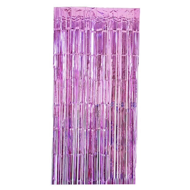 Foil Curtain Baby Pink 2mx1m - Christmas Decorations Brisbane