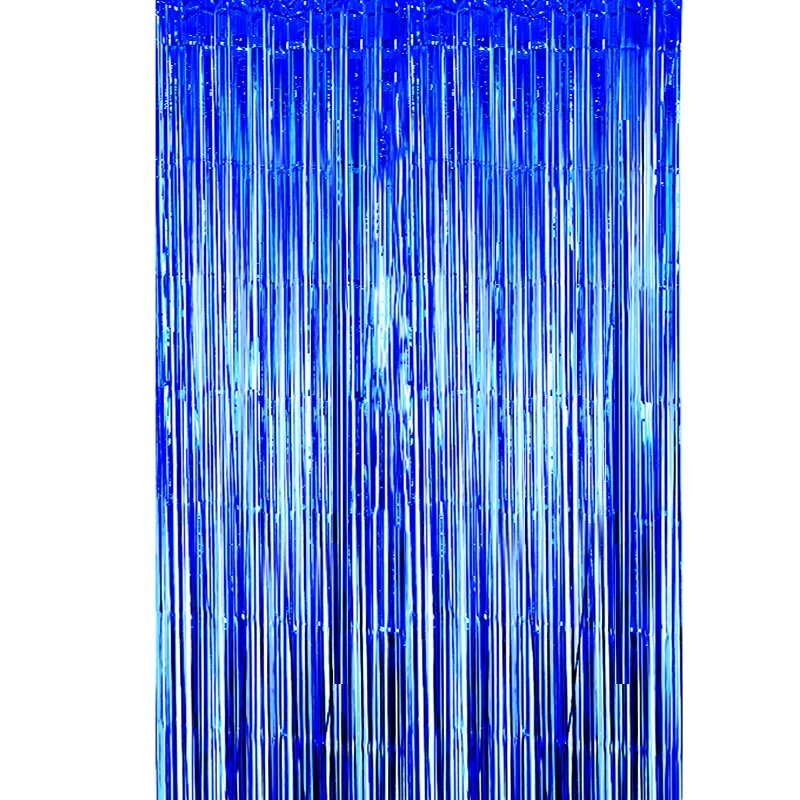 Foil Curtain Dark Blue 2mx1m - Christmas Decorations Brisbane