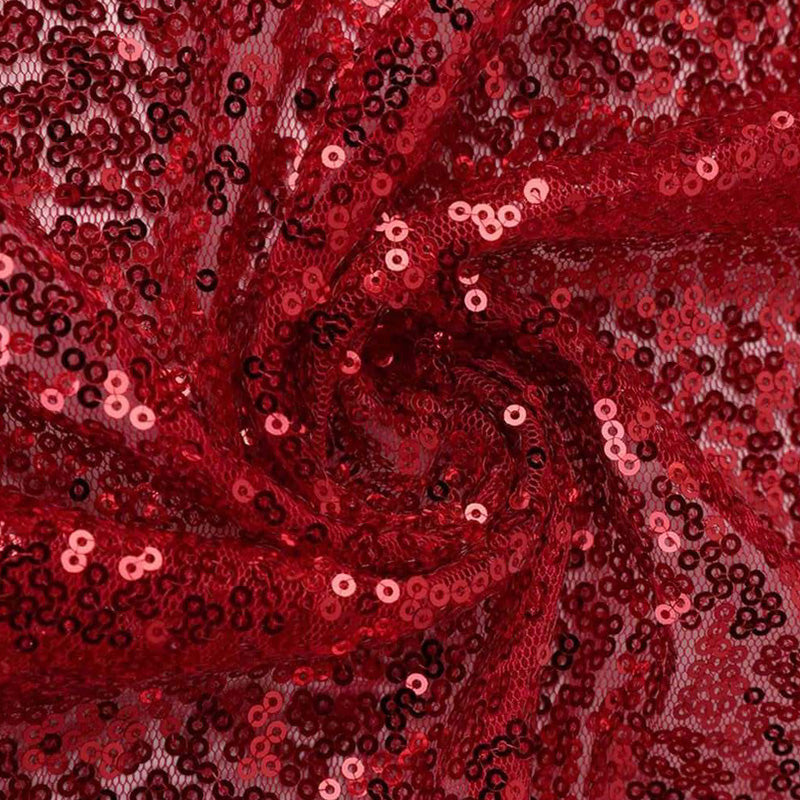 Table Runner Red Sequin 1.8m - Christmas Decorations Brisbane