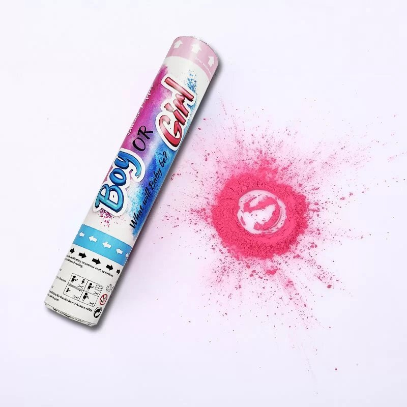 Smoke Popper Gender Revel Pink 28cm - Christmas Decorations Brisbane