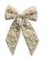 Pearl Bow White Hanging Decoration 22cm