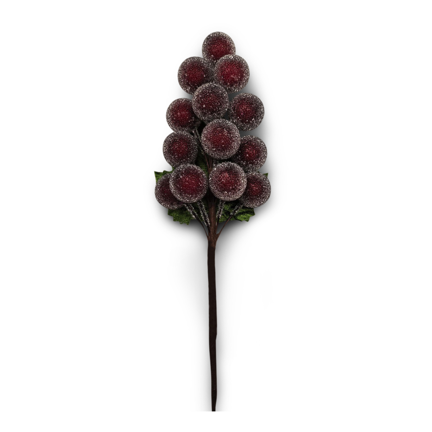 Pick Berry Bunch Frosted Burgundy 15cm