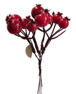 Pick Mini Pomegranate Berry 16cm - Christmas Decorations Brisbane