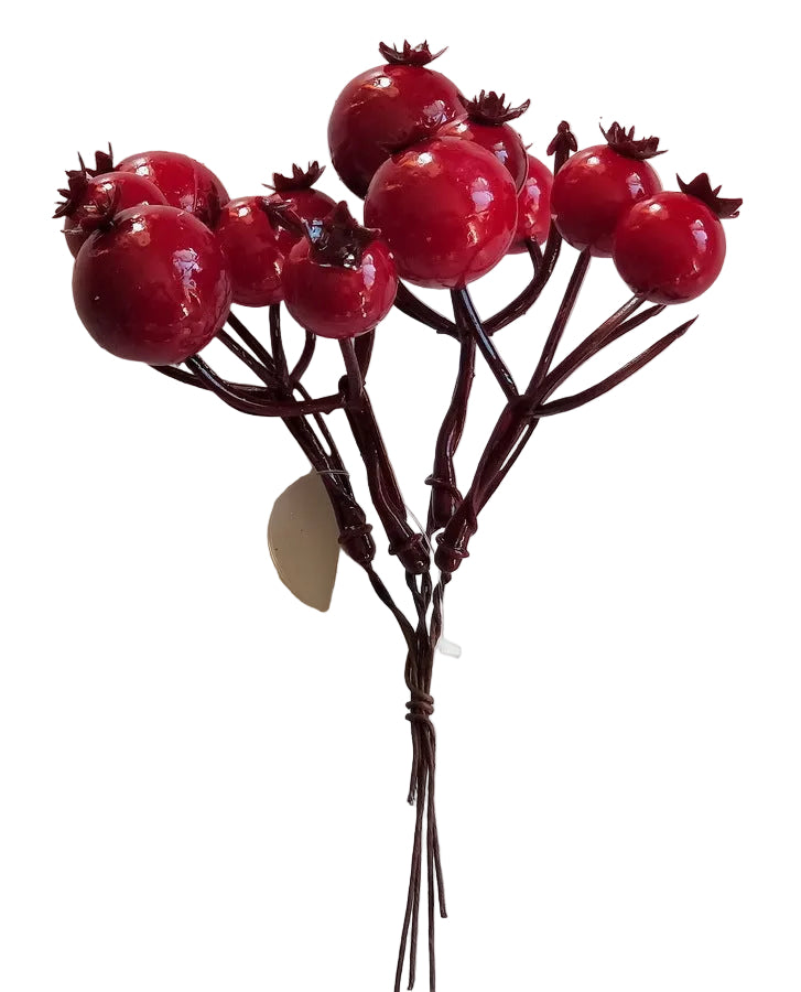 Pick Mini Pomegranate Berry 16cm - Christmas Decorations Brisbane