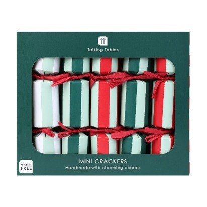 Cracker Mini Stripes Pack of 6 - Christmas Decorations Brisbane