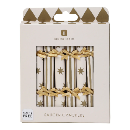 Saucer Mini Gold Pack of 8 - Christmas Decorations Brisbane