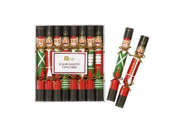 Saucer Mini Nutcracker Pack Of 8 - Christmas Decorations Brisbane
