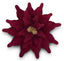 Poinsettia Burgandy Velvet Gold  50cm