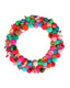 PomPom Wreath Multi Colour  20cm